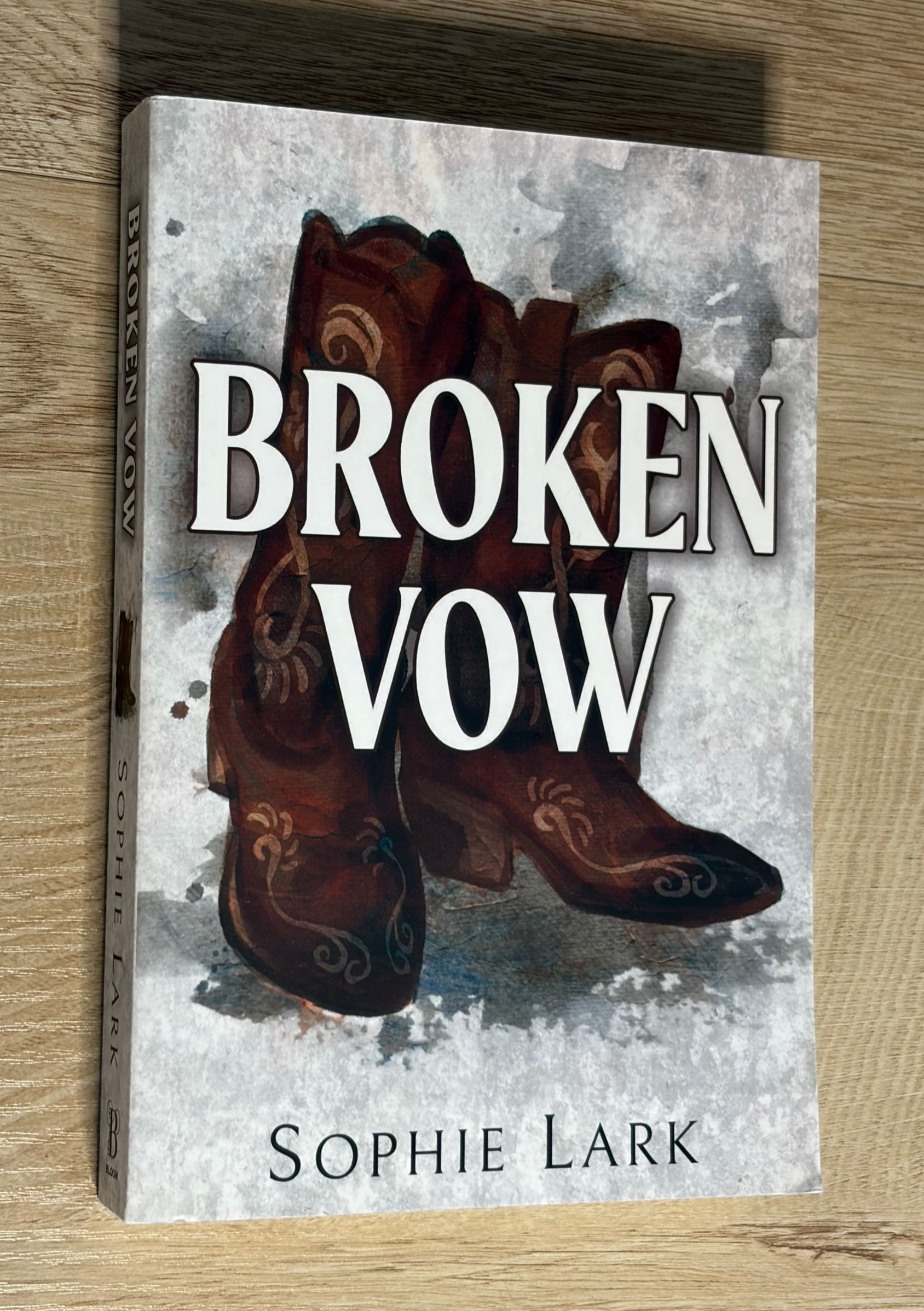 Broken Vow book cover with cowboy boots