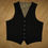 Thumbnail: Angels Flight 1970's Black Vest - 42R / Medium
