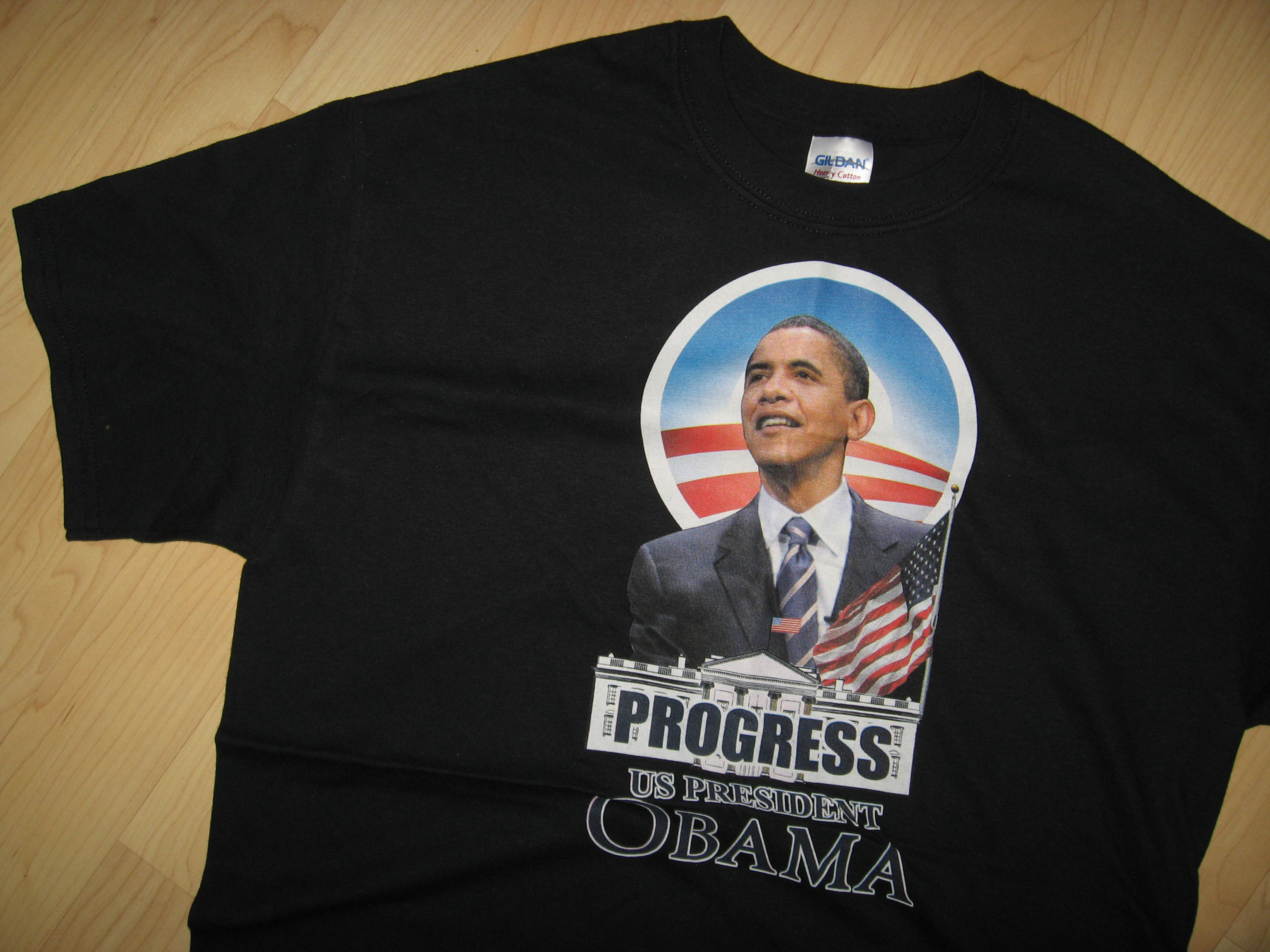 Barack Obama USA President Progress Tee - Medium