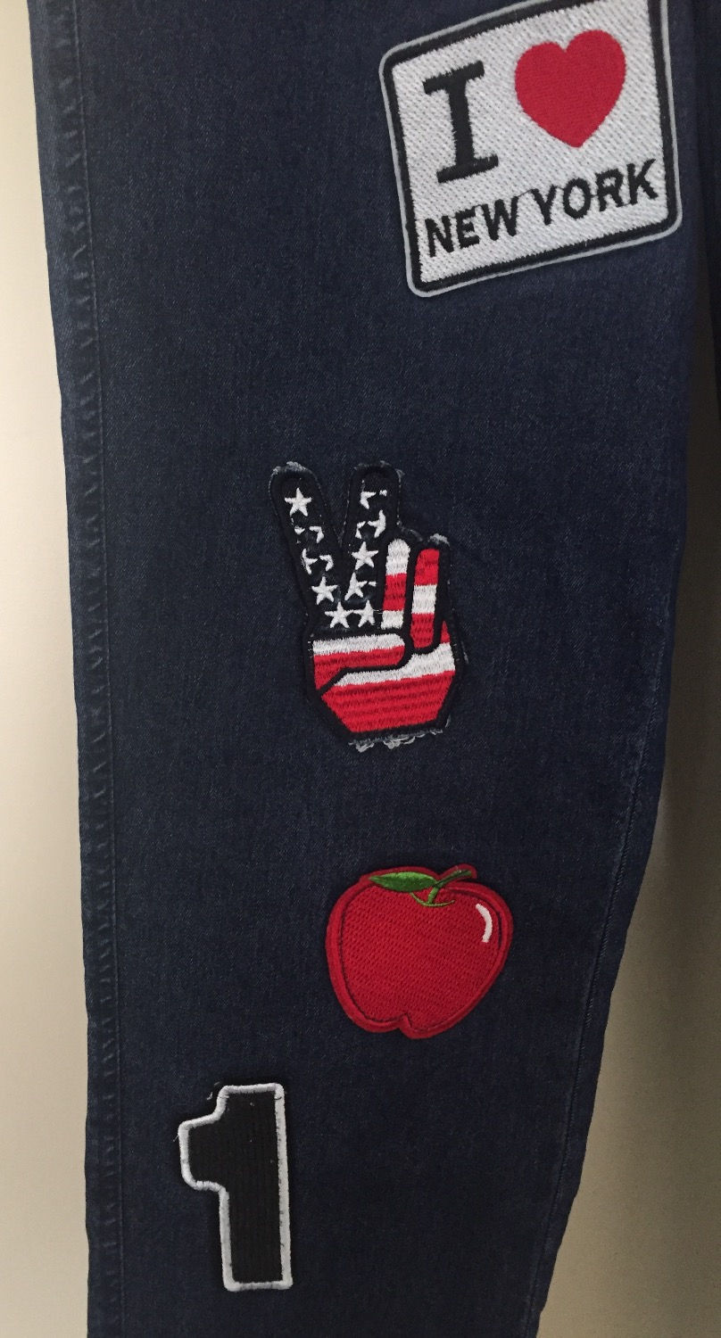 Thumbnail: Slim Fit Denim Pants with Elasticated Waistband - Size 6