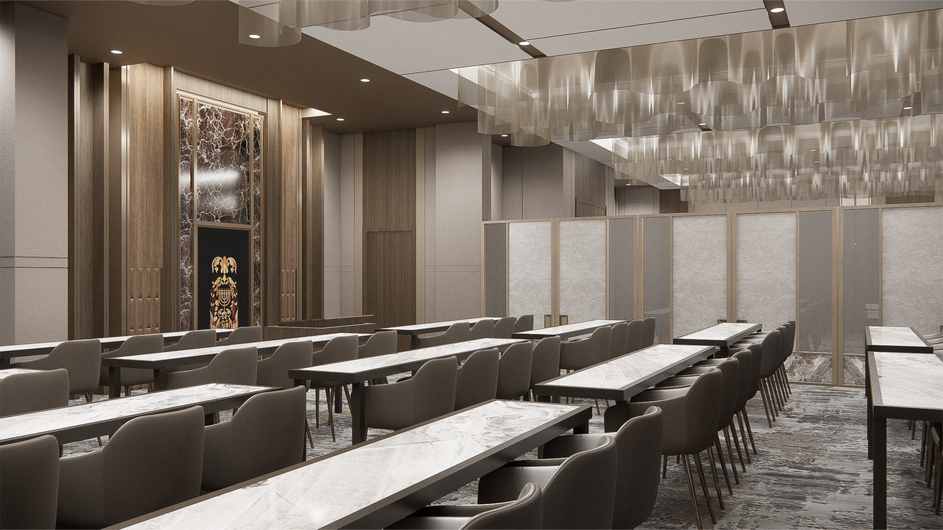 amenity space hall interior design in lawrence new york