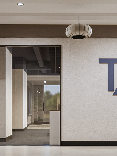 workplace entrance interior design in new york