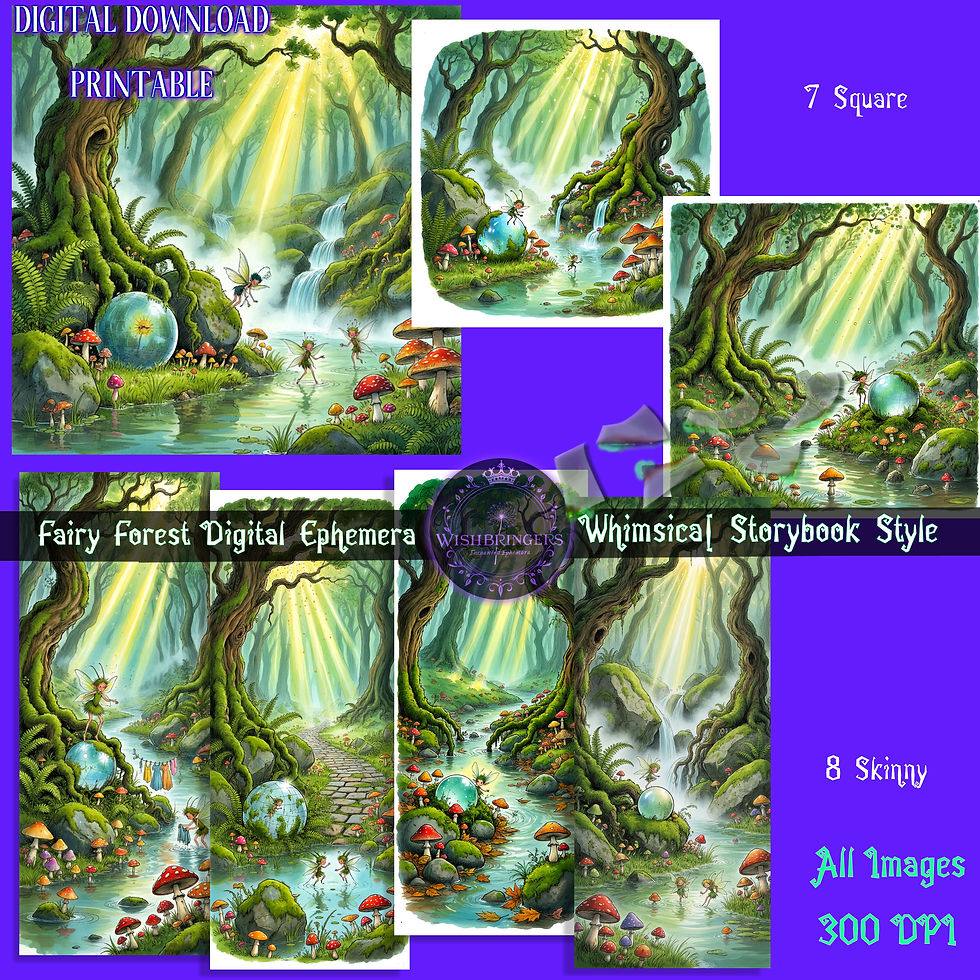 Thumbnail: Fairy Forest 3 Whimsical Storybook Style Instant Download video