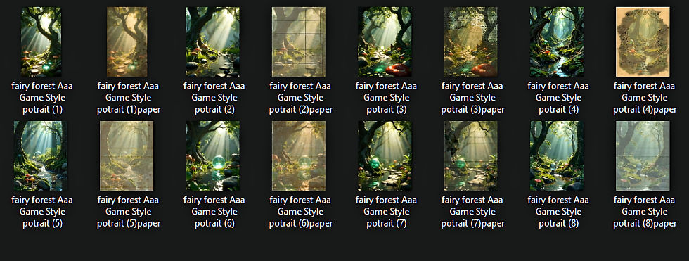 Thumbnail: Fairy Forest Instant Download Printable Various Orientations 300DPI