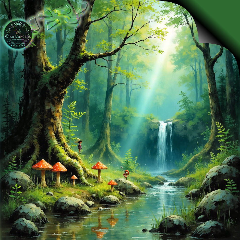 Thumbnail: Fairy Forest 5 Ethereal Watercolor Style Instant Download for Junk Journals etc.