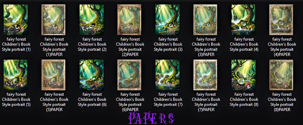 Thumbnail: Fairy Forest 2 Instant Download Journal Pages