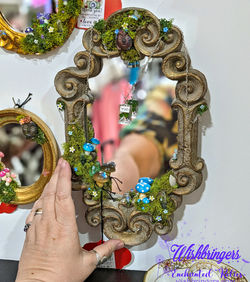 blue mushrooms enchanted mirror