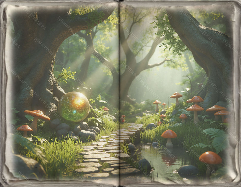 Thumbnail: Fairy Forest Instant Download Printable Various Orientations 300DPI