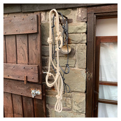 Rope halters using natural cotton rope