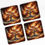 Thumbnail: Flaming tree coasters set; fiery art