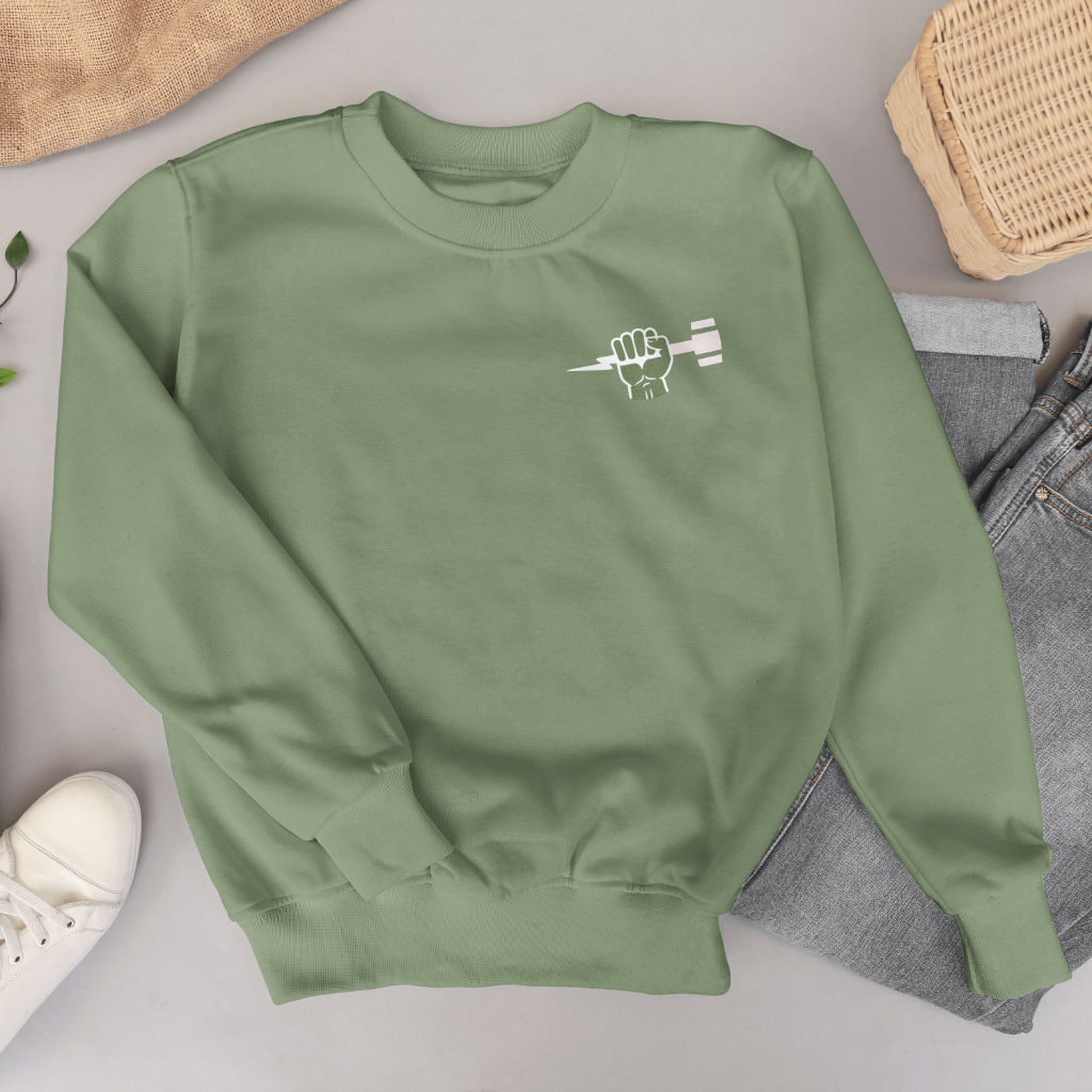 Maker Life Crew Neck (White Graphic)