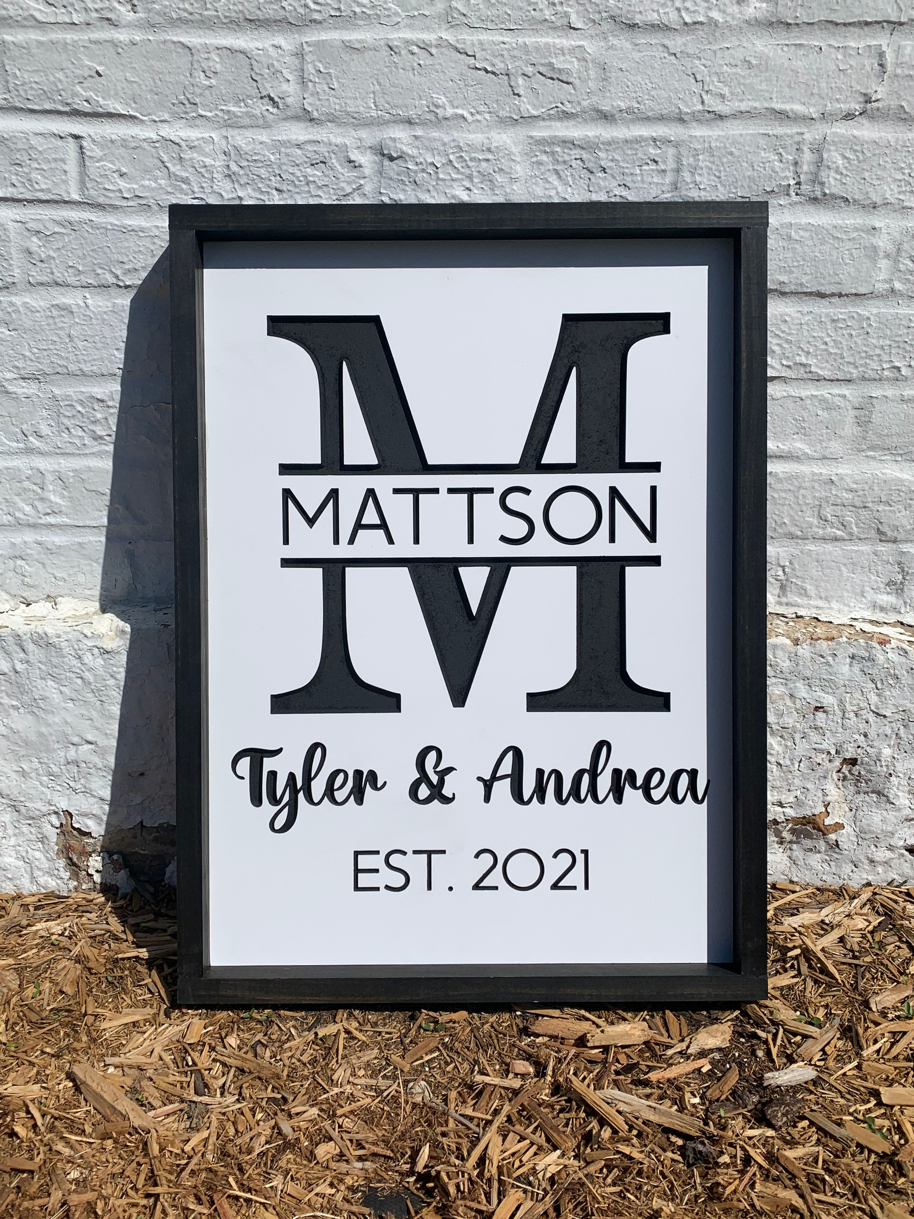 Carved Family Monogram