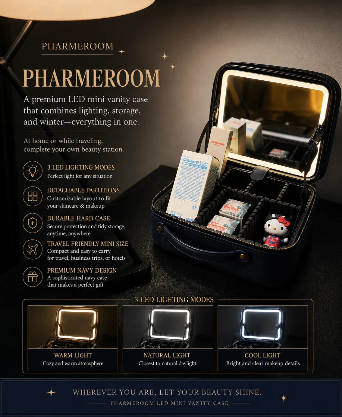 Pharmesthetic Conapidil VIBANQM Vanity Case Pharbjet Pharmeroom