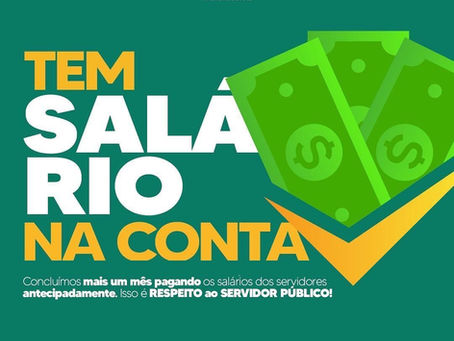 SALÁRIO NA CONTA!