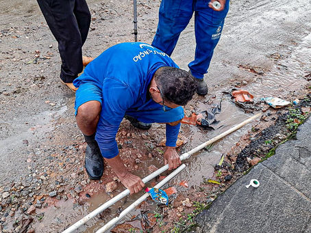 NOVA AMAE REALIZA SERVIÇOS DE MANUTENÇÃO EM REDE DE ÁGUA E ESGOTO EM PAPUCAIA, JAPUÍBA E RIBEIRA