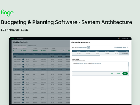 Sage Intacct Planning system architecture