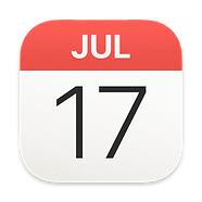 An Apple calendar icon