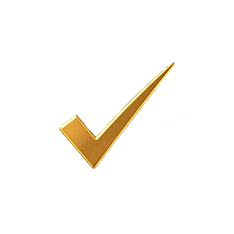 Gold checkmark
