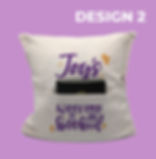 Thumbnail: Cushion Cover with Name(s) and Book Pocket