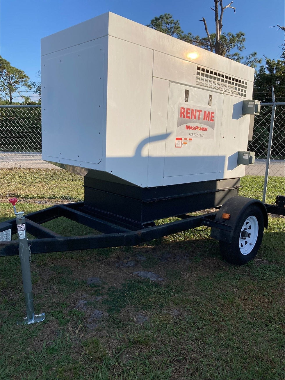 USED Yanmar 25KW Diesel Generator on Trailer