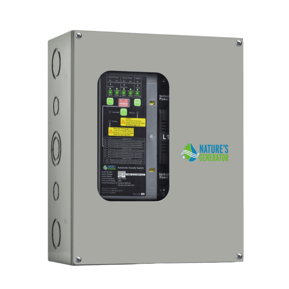 Nature’s Generator 50A Compact Automatic Transfer Switch – Home, RV & Marine