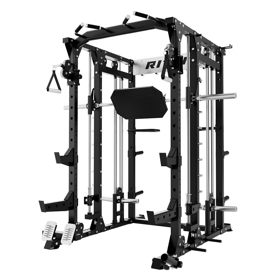 RitFit BUFFALO Multifunctional Smith Machine with Lat Pull Down and Cable Crosso