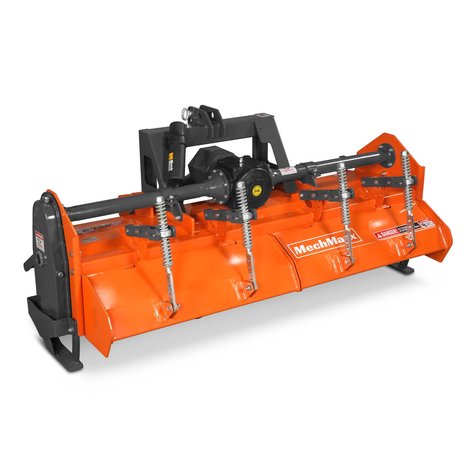 80 in Heavy Duty Rotary Tiller, 3 Point Hitch Cat.2, Gear Drive, PTO Shaft
