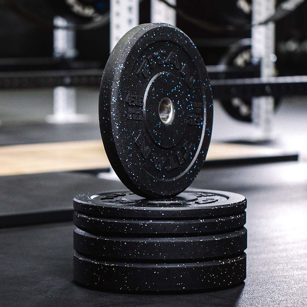 Thumbnail: 260 LB Set Crumb Rubber Bumper Plates