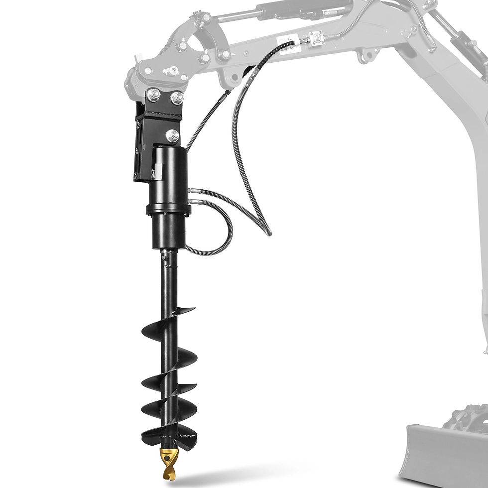 32x8" Auger Attachment for Mini Compact Excavator ( SKU: 150530; 150531; 150532