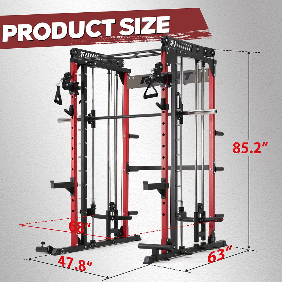 RitFit M1 Smith Machine with Cable Crossover System for Home Gym