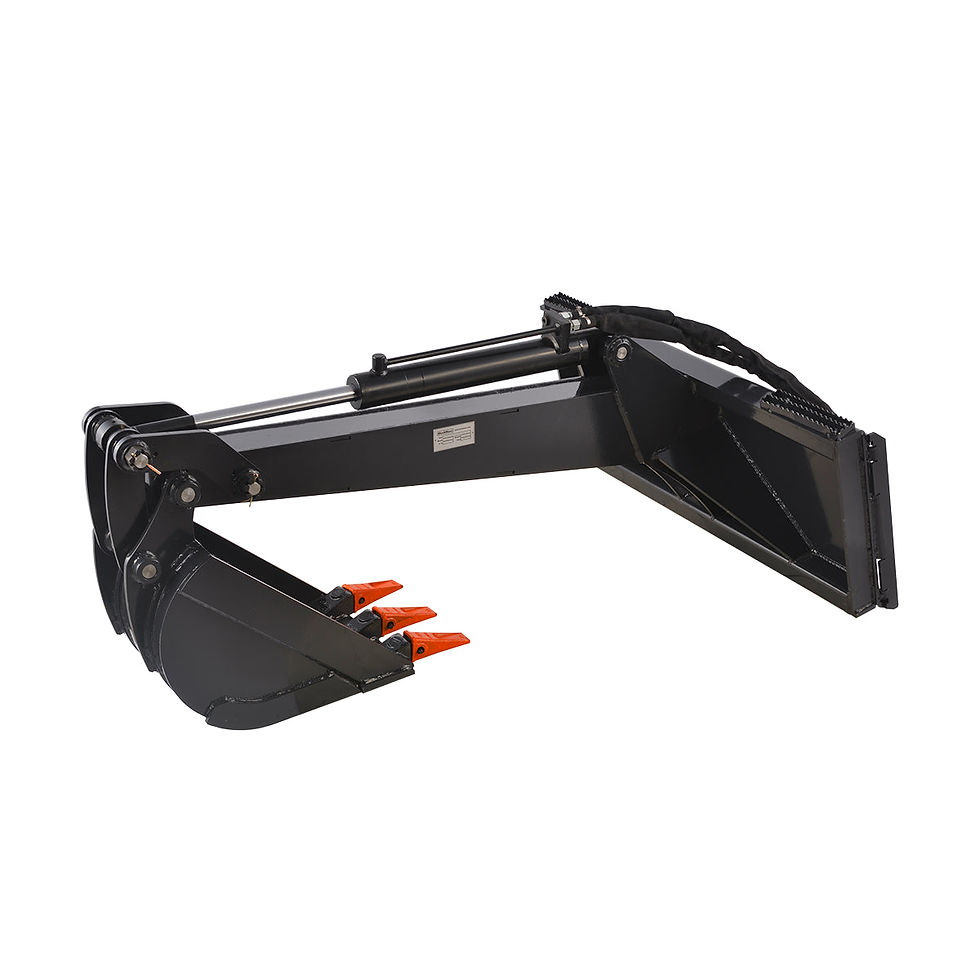 MechMaxx Skid Steer Backhoe Attachment, 14” Bucket Included, 78inch Digging