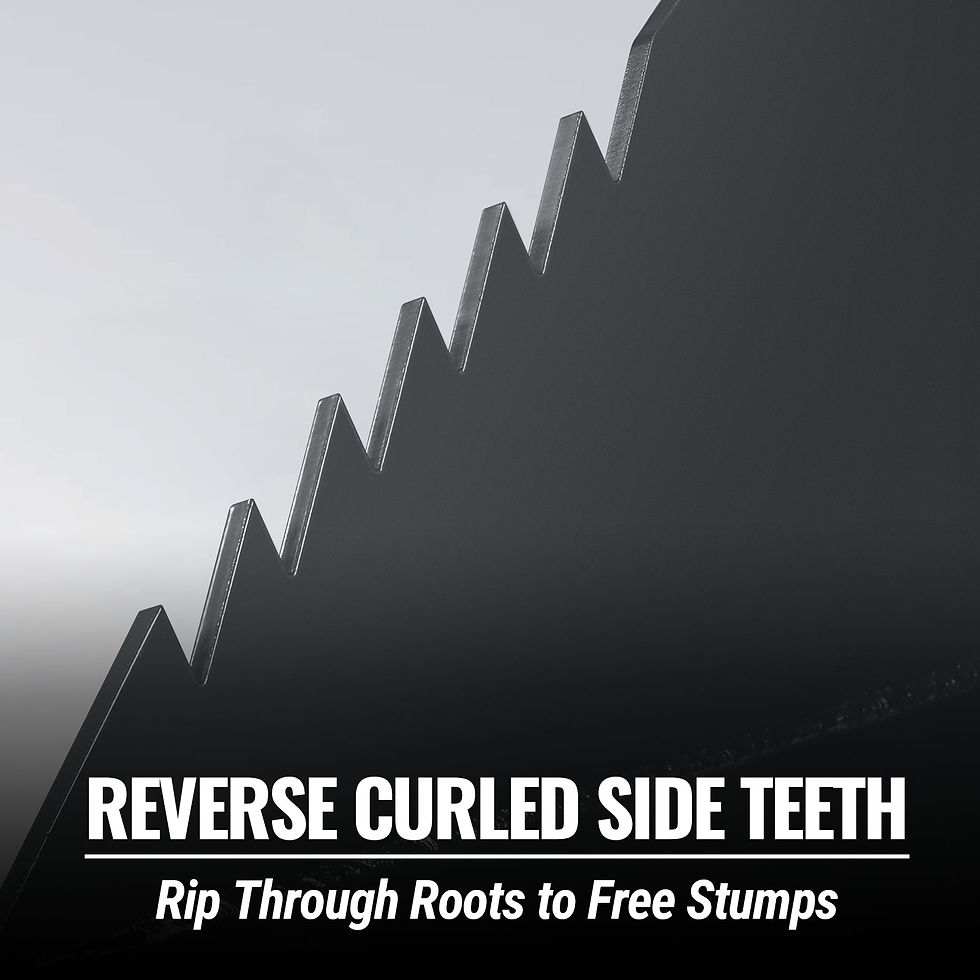 Thumbnail: 48" Skid Steer Stump Bucket Wrecker with Universal Quick Attach, Bolt-On Cutting
