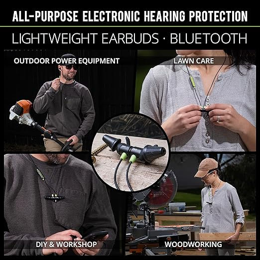 ISOtunes LITE Bluetooth Hearing Protection, 26 dB NRR, 10 Hour Battery Life