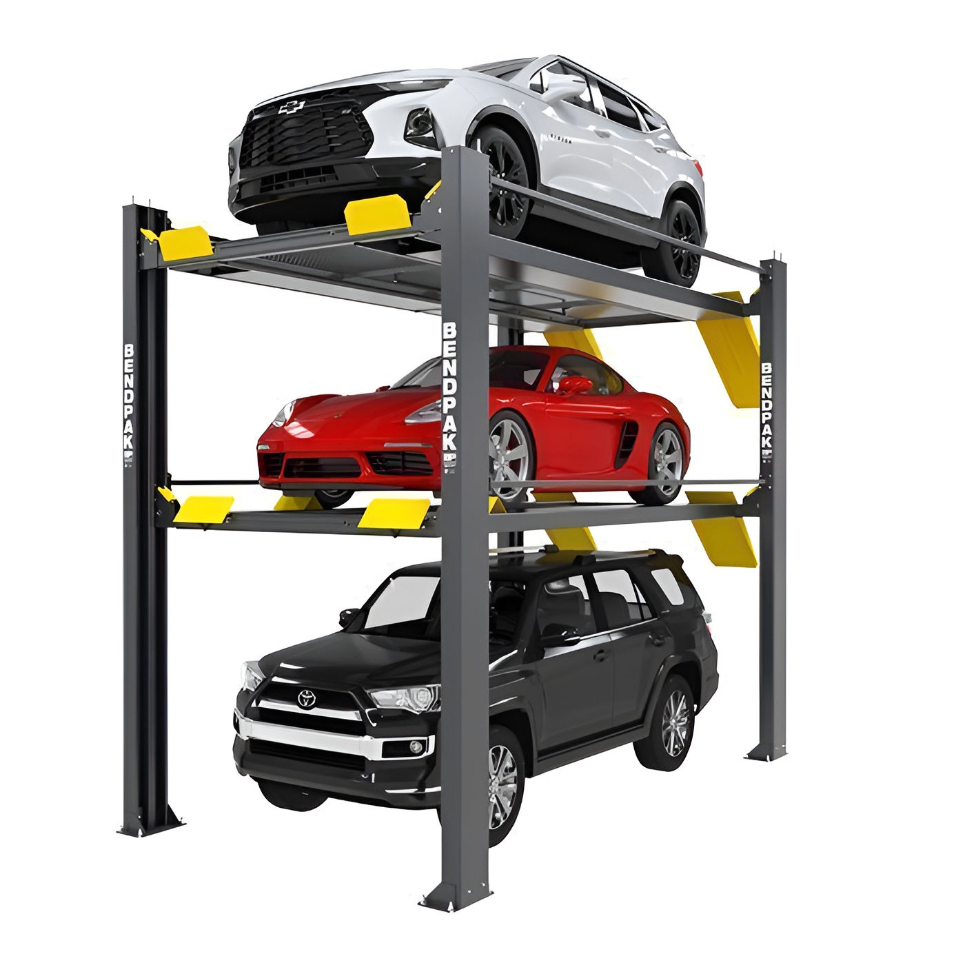 BendPak HD-973PX Tri-Level Four-Post Parking Lift – 9,000 lb