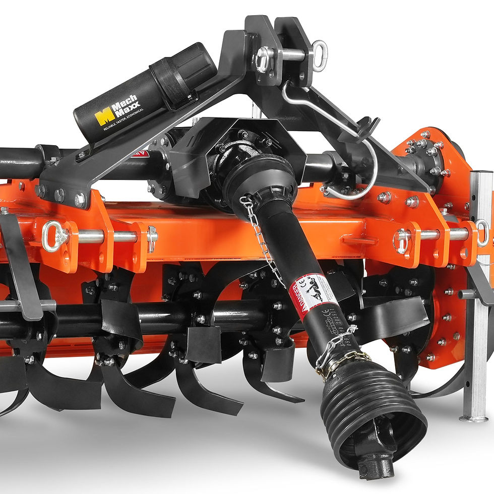 Thumbnail: 60 in Rotary Tiller, 3 Point Hitch Cat.1 & 2, Gear Drive, PTO Shaft Included