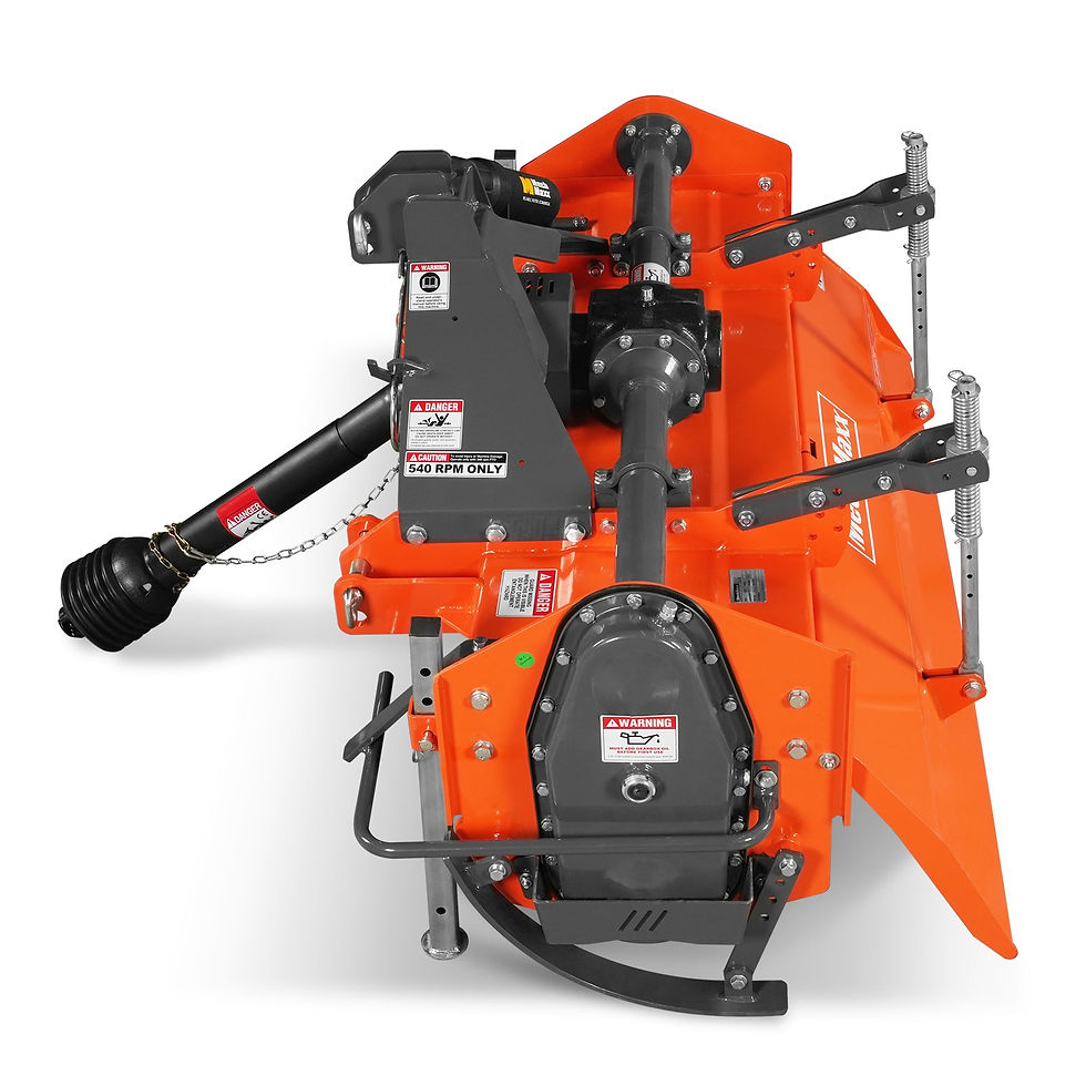 Thumbnail: 60 in Rotary Tiller, 3 Point Hitch Cat.1 & 2, Gear Drive, PTO Shaft Included