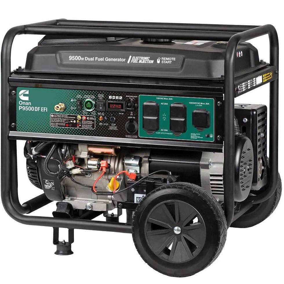 Cummins Onan P9500DF EFI – 9500W Dual-Fuel Portable Generator | Gas & Propane
