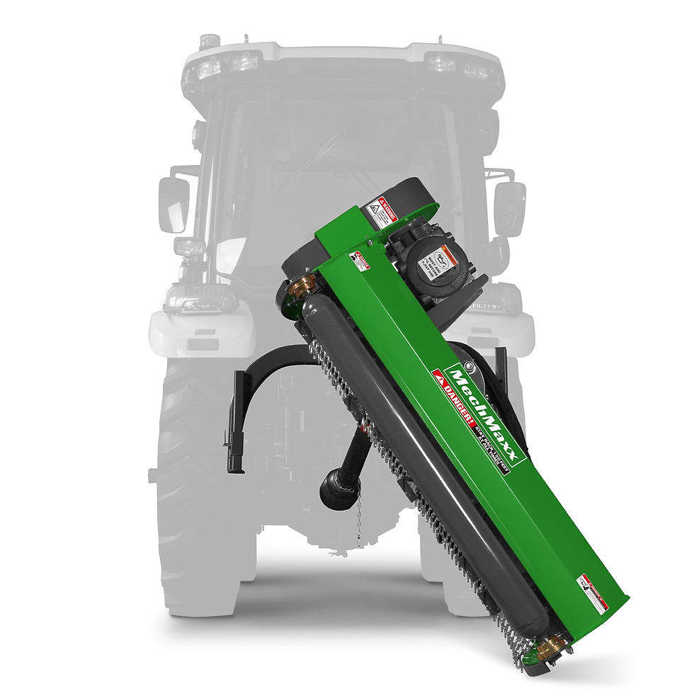 Thumbnail: 48" Standard 3 Point Offset Flail Ditch Bank Mower, 25-50HP, VAM48
