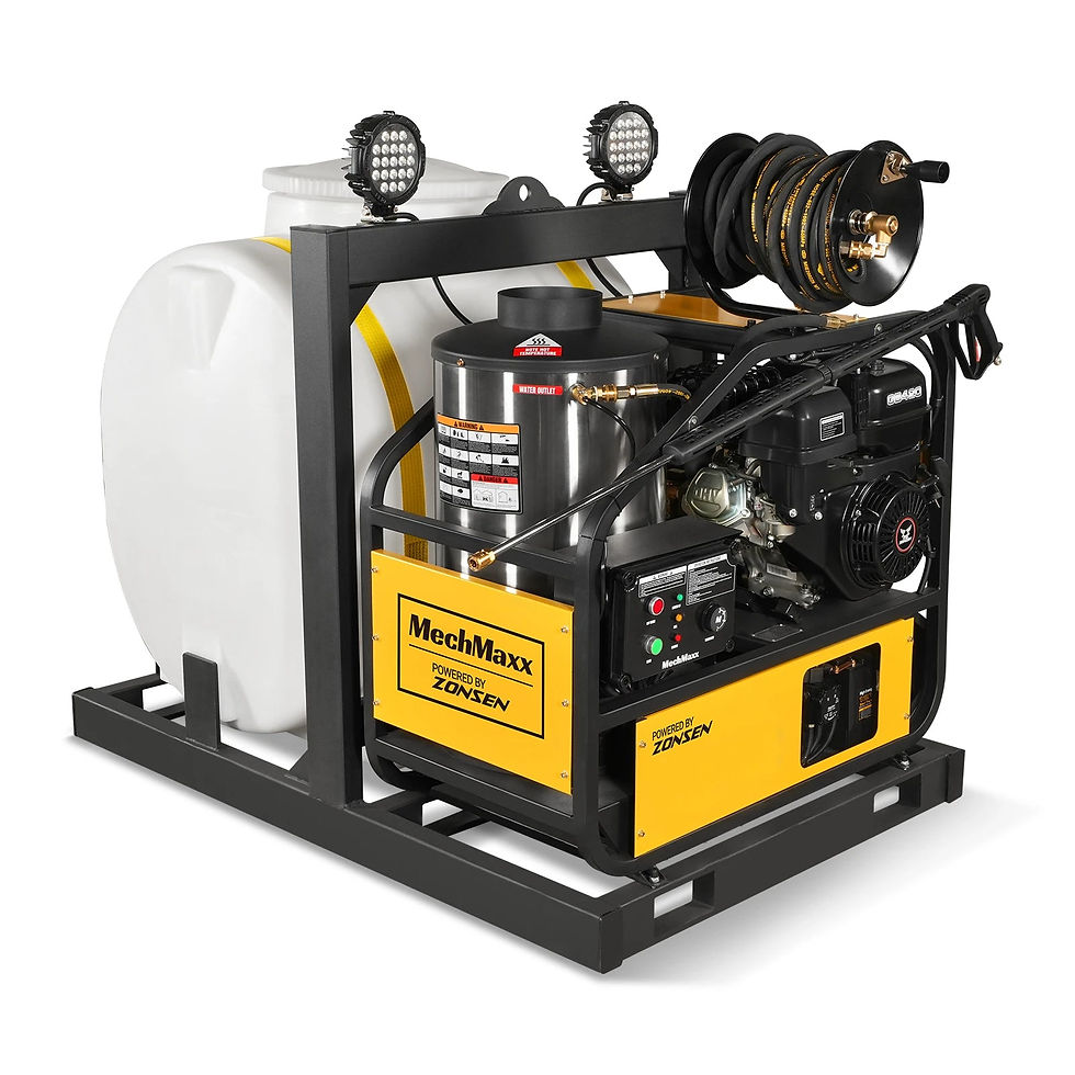 4000 PSI 4 GPM ZONSEN E-Start Engine Hot Water Pressure Washer Skid Mounted with