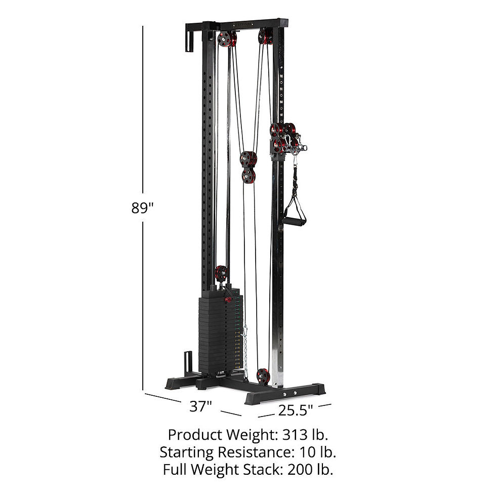 Thumbnail: Scratch and Dent, Tall Wall and Rack Mounted Pulley Tower | 200 LB Selector