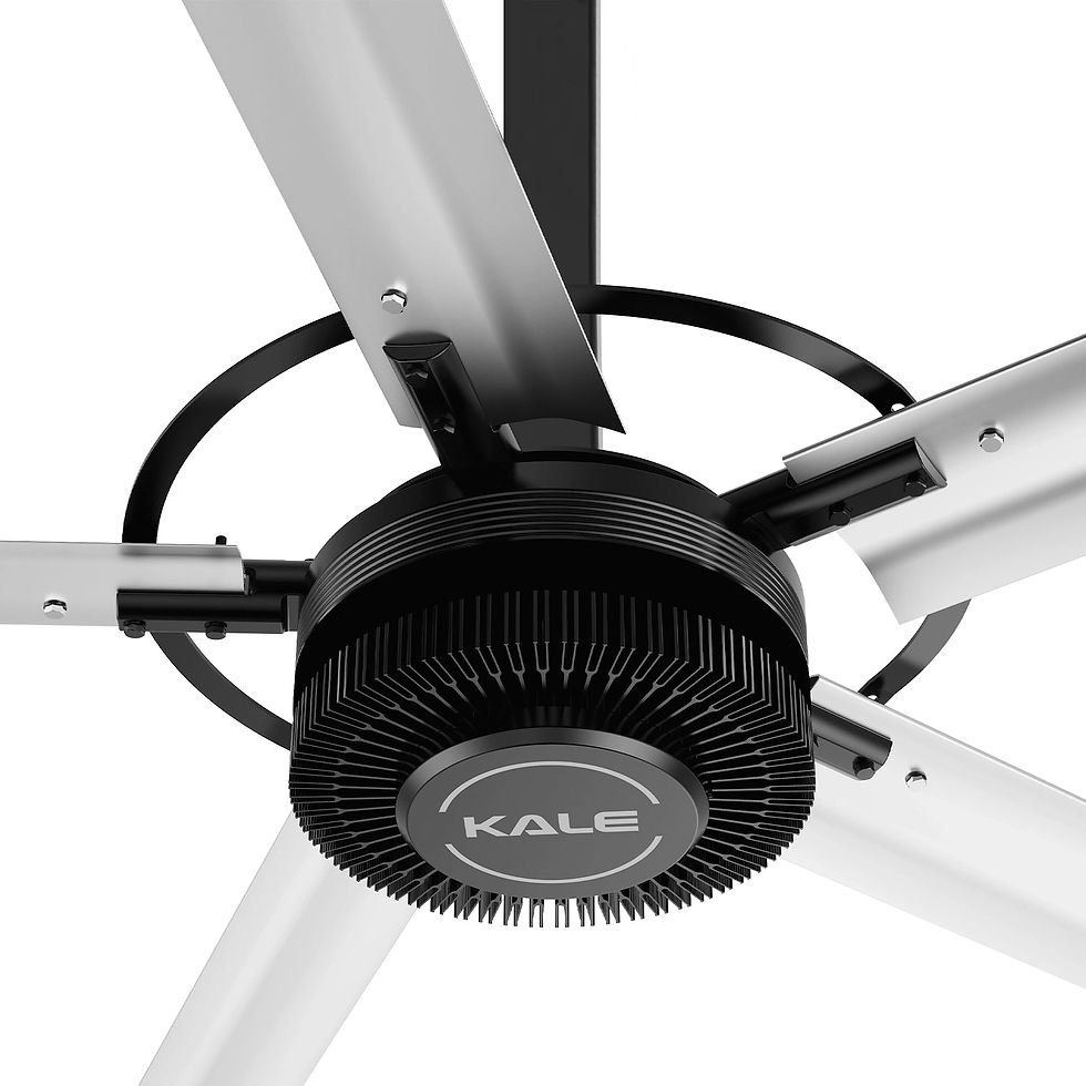 20FT HVLS Industrial Ceiling Fan 208-240V 1-Ph - Energy Efficient Large Area Air