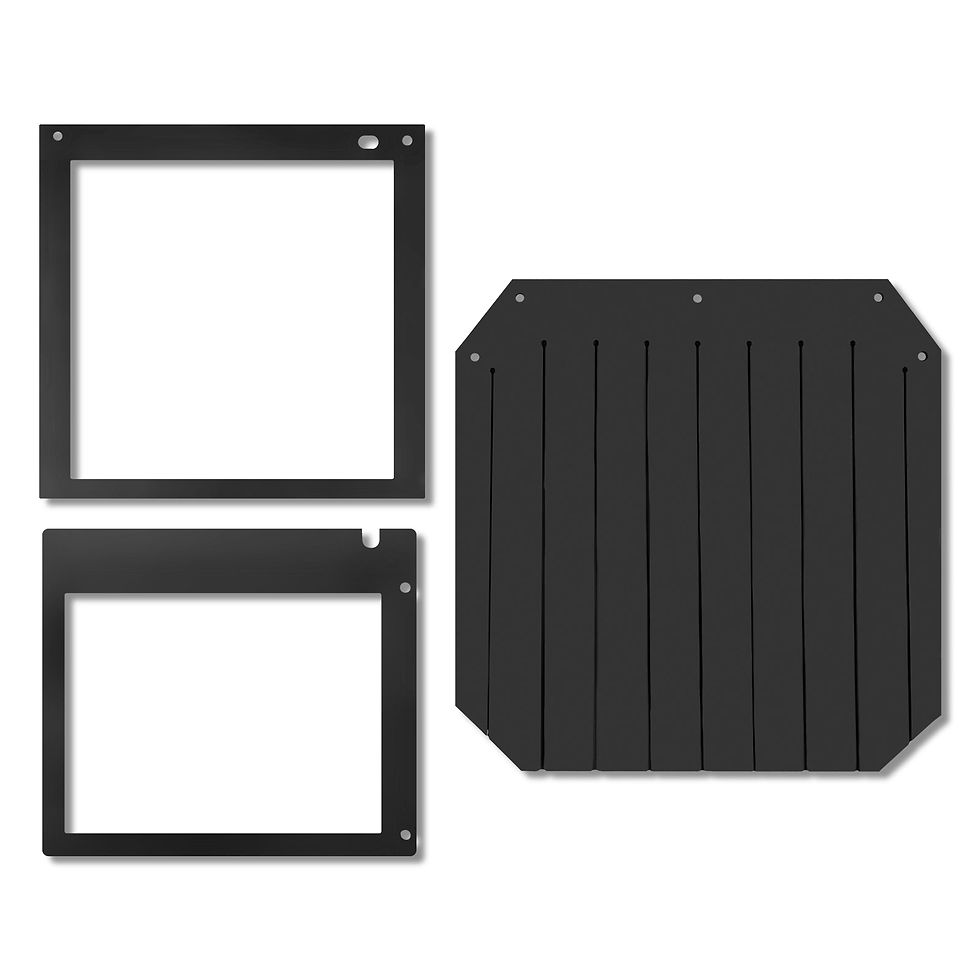 Rubber Mat and Rubber Curtain 3-Piece Set for Wood Chipper GS1500 (SKU: 110200