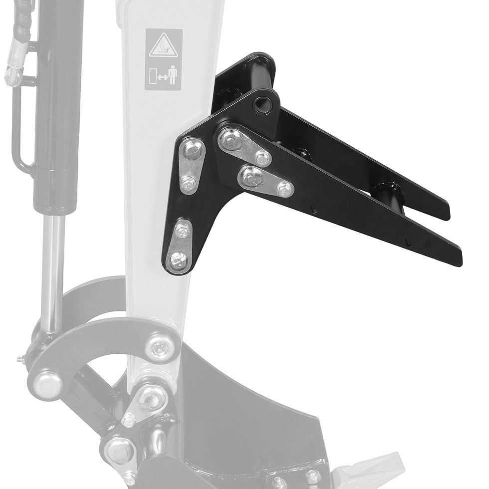 Thumbnail: 5-Piece Mini Excavator Attachment Set for Mini Compact Excavator (SKU: 150536)