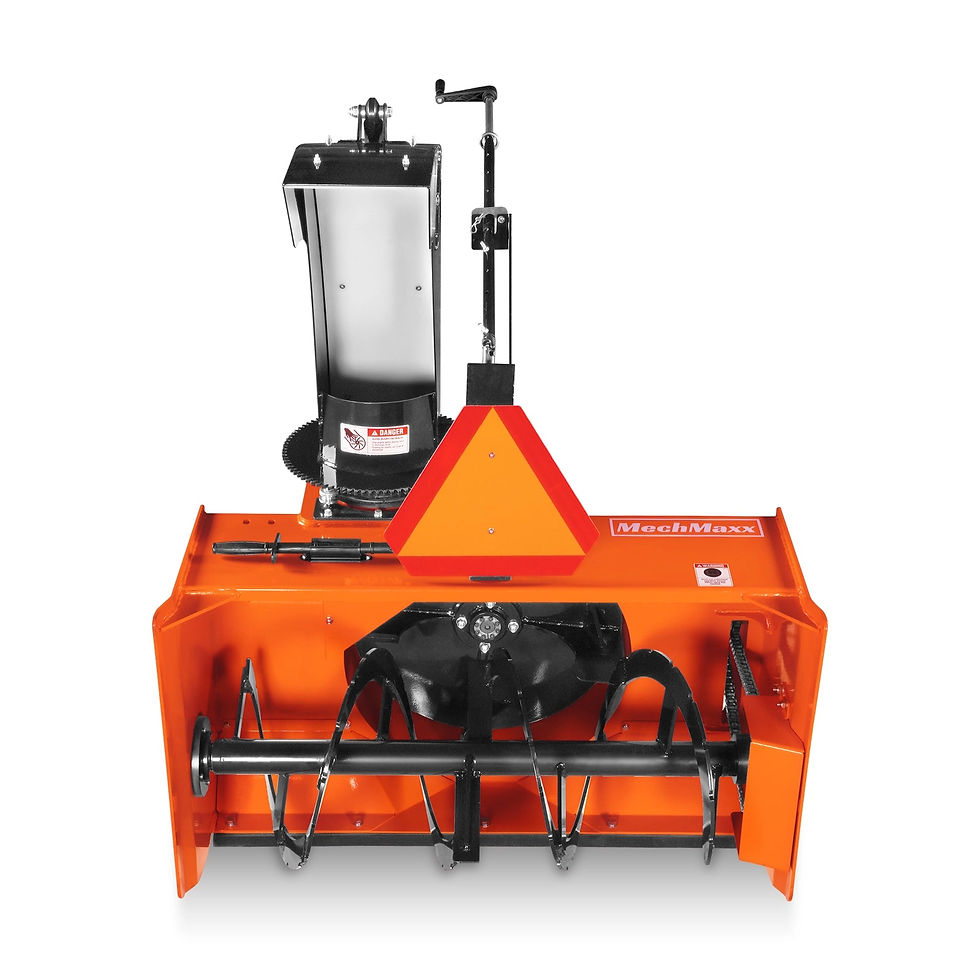 Thumbnail: 48" 3 Point PTO Snow Blower 24" Impeller Diameter 360° Snow Chute (PTO Shaft