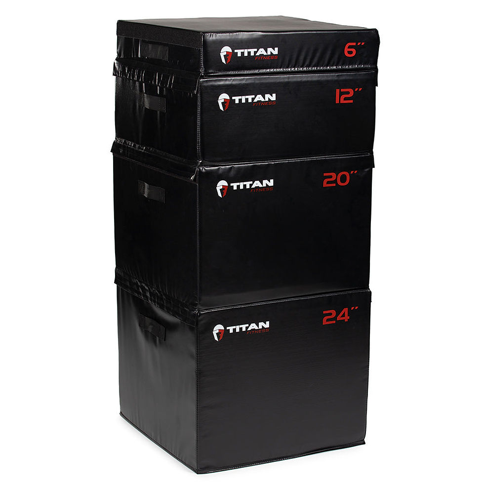 Stackable Soft Foam Plyometric Boxes