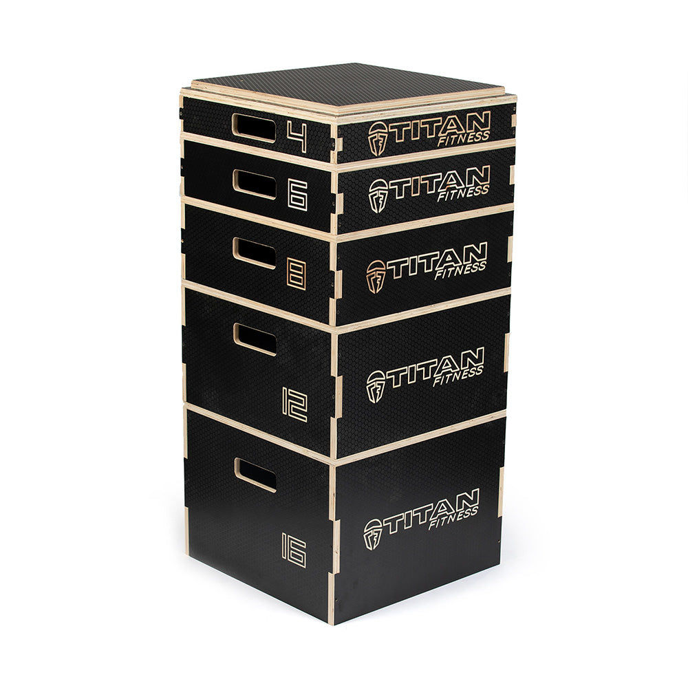 Stackable Wooden Plyometric Boxes