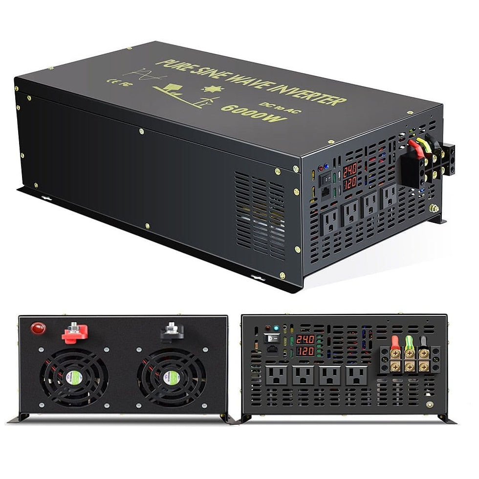 Off Grid Wired Controller Pure Sine Wave Inverter Power 6000W Solar Inverter