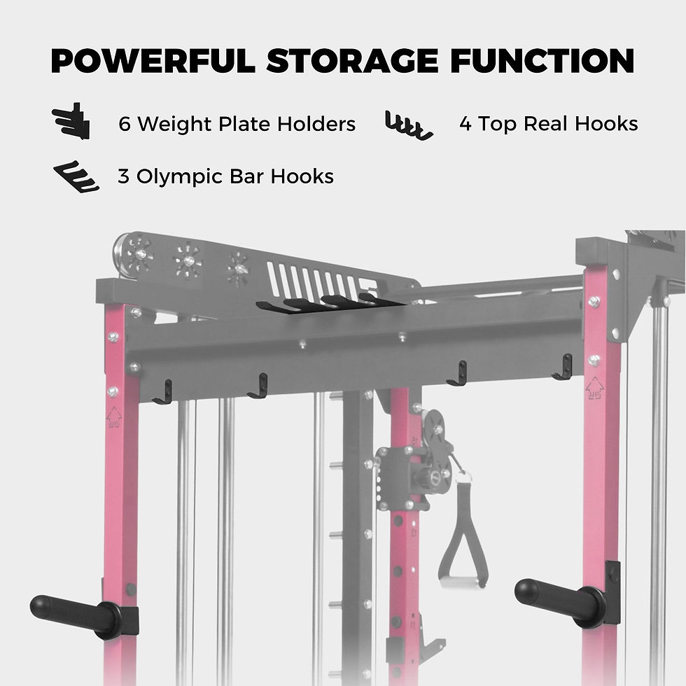 RitFit Pink M1 PRO Multi-Functional Smith Machine Home Gym Package
