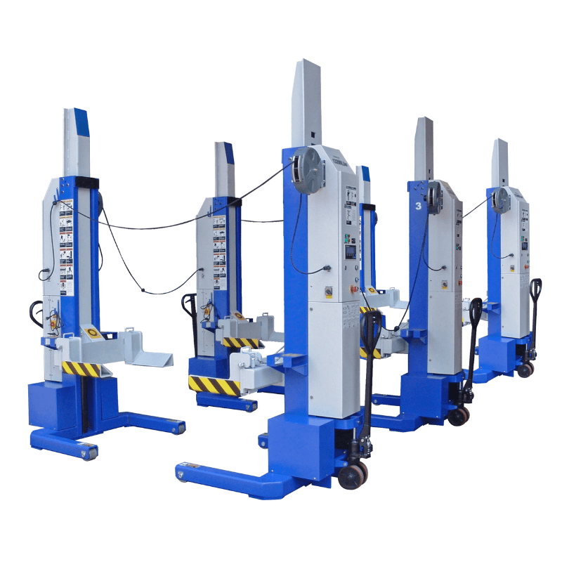 iDeal MSC-18K-X-6108 Mobile Column Lift – 6-Column, 108,000 lb, ALI Certified