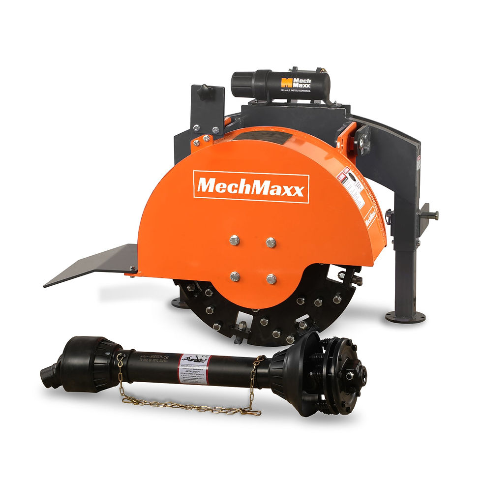 3 Point Hitch PTO Stump Grinder with 34 Carbide Teeth (PTO Shaft Included with